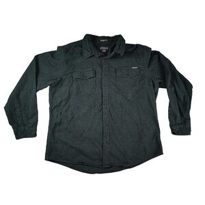 Eddie Bauer XL Mens Green Classic Fit Button Up Outdoors Work Shirt‎ Midweight